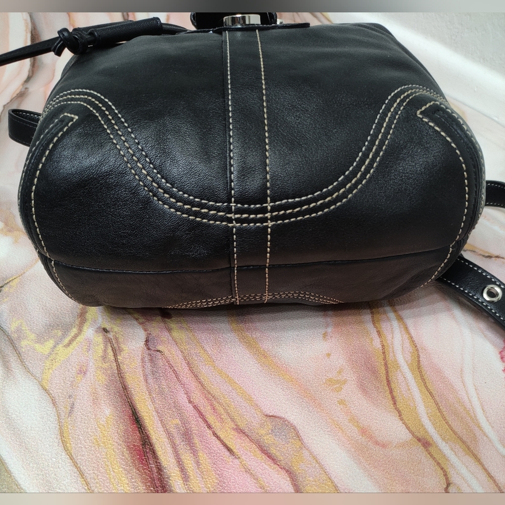 Coach #3559 Soho Black Leather
Drawstring Mini Backpack - Picture 6 of 13